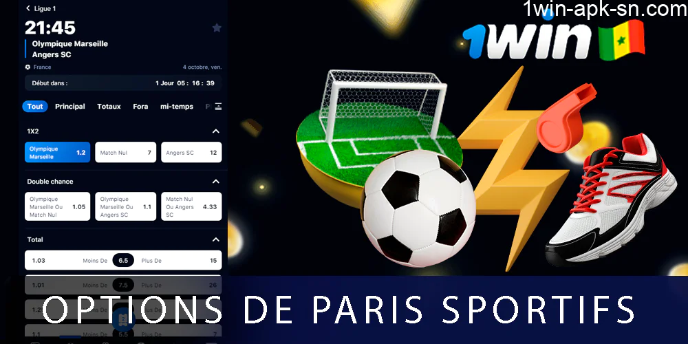 Options de paris sportifs 1win