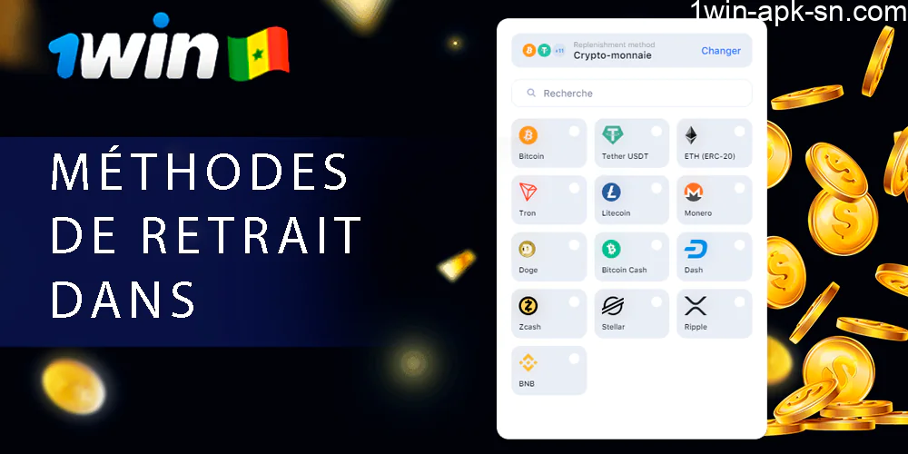 Les utilisateurs sénégalais disposent de nombreux moyens pour retirer leurs XOF de app 1win